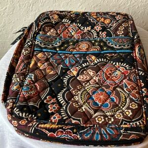 Vera Bradley: Kensington Quilted Pattern Book Cover- ribbon bookmark/zipper